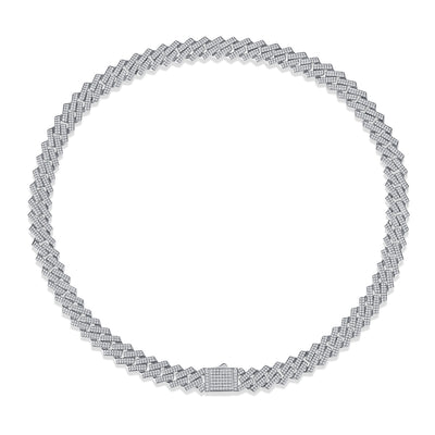 S925 Silver Challenge Necklace For Men