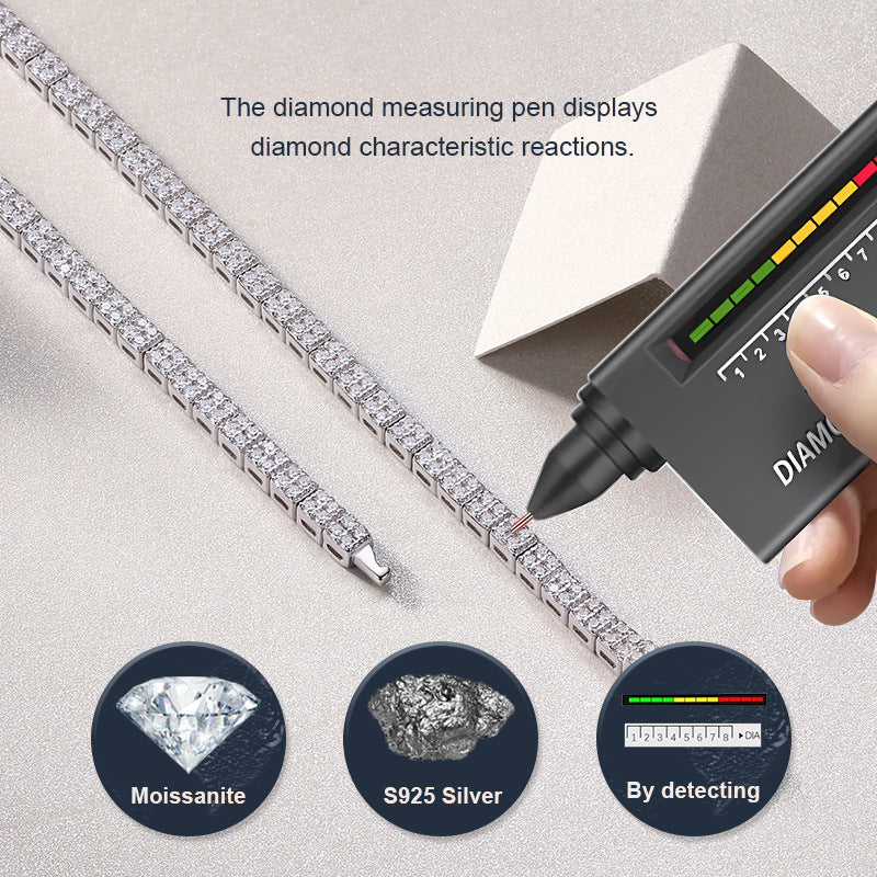 New Style Collarbone Necklace S925 Silver Necklace Moissanite