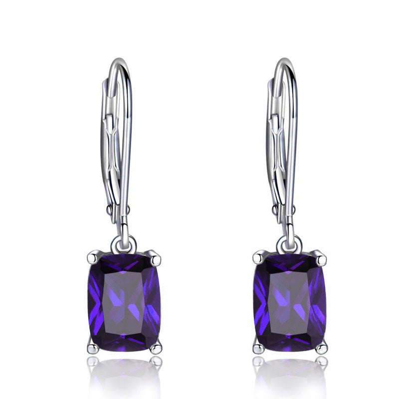 Simple Zircon Earrings European And American Ornament