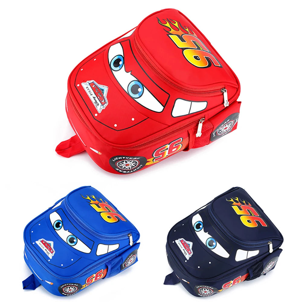 Kindergarten School Bag Cute Children's Backpack Cartoon Car Backpack Casual Preschool School Bag