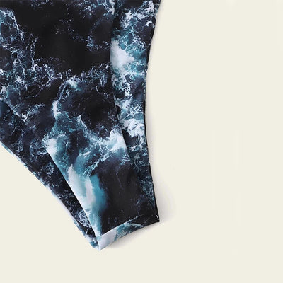 Tie dye Bikini Women Sexy Cross bandage tie-dye printing Push-Up Two Piece Swimwear stroj kapielowy dziewczynka