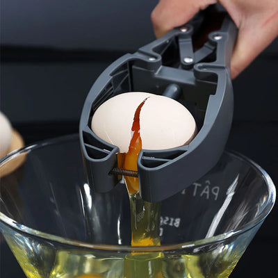 One-Handed Egg Opener & Whisk Tool