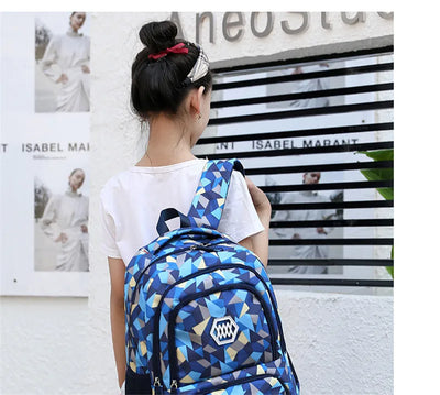 School Bags for Teenagers Girls Schoolbag Large Capacity Boys Printing School Backpack Set Rucksack Bagpack Kids Cute Book Bags