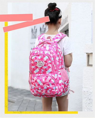 School Bags for Teenagers Girls Schoolbag Large Capacity Boys Printing School Backpack Set Rucksack Bagpack Kids Cute Book Bags