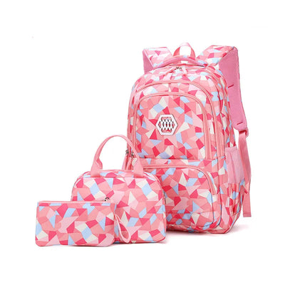 School Bags for Teenagers Girls Schoolbag Large Capacity Boys Printing School Backpack Set Rucksack Bagpack Kids Cute Book Bags