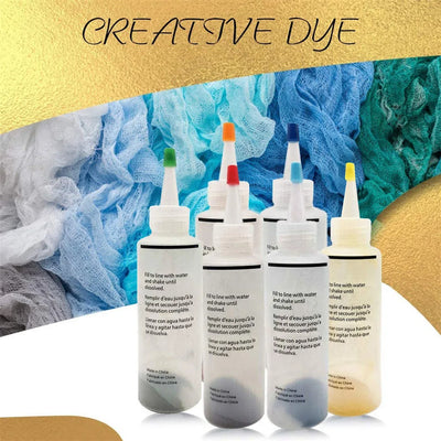 Tie Dye Kit 6/8/10colors Textile Fabric Paints Colorful Tie Dying With Rubber Bands Gloves DIY Clothing Graffiti Dye Paint Kit