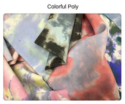 Color Tie Dye Washed Denim Fabric for Dress Skirt Coat Clothes Sewing Handmade DIY Thickened Pure Cotton 100% Textile 50x150cm