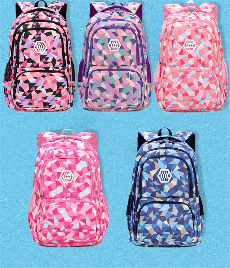 School Bags for Teenagers Girls Schoolbag Large Capacity Boys Printing School Backpack Set Rucksack Bagpack Kids Cute Book Bags