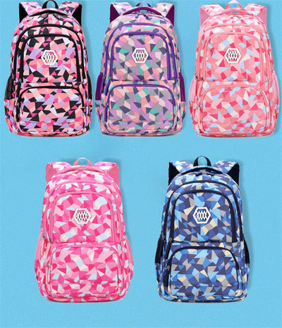 School Bags for Teenagers Girls Schoolbag Large Capacity Boys Printing School Backpack Set Rucksack Bagpack Kids Cute Book Bags
