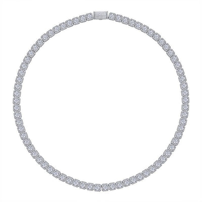 Square Rock Candy Chain Personalized Design Moissanite Cuban Chain Necklace