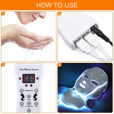 Air Bag 7-Color LED Facial Neck Mask