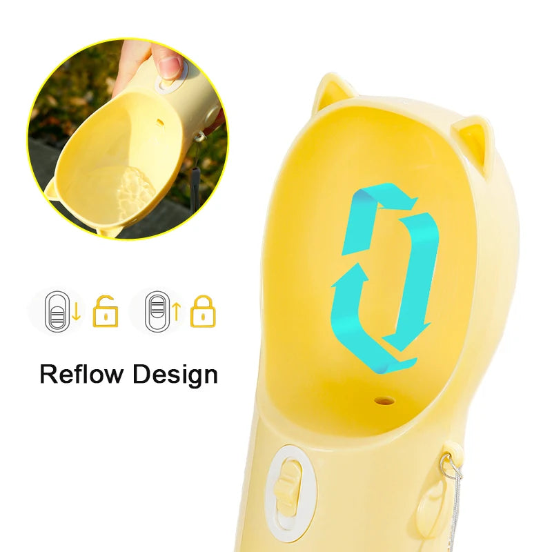 2-in-1 Portable Dog Water Bottl
