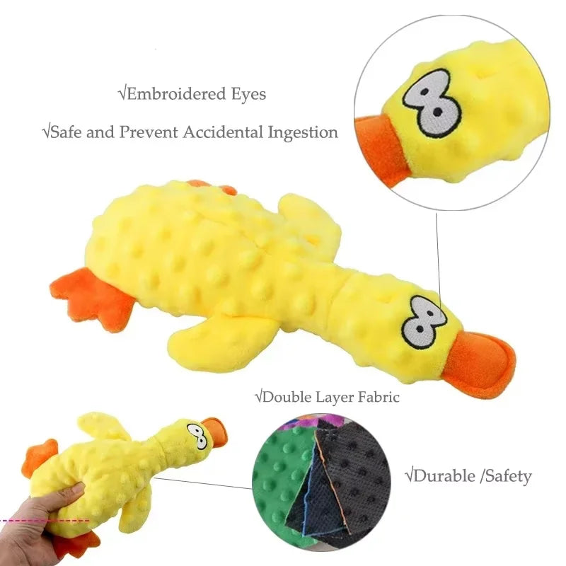 Plush Squeaky Duck Dog Toy
