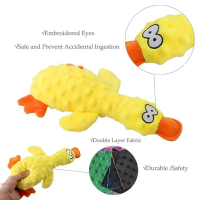 Plush Squeaky Duck Dog Toy