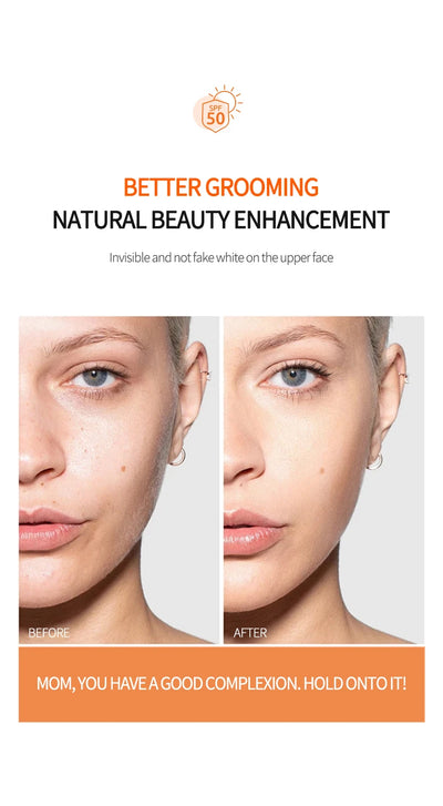 Body Make Up Base Anti-Imperfection Anti-Shine Invisible Fluid Waterproof Portable Sunscreen Cosmetics