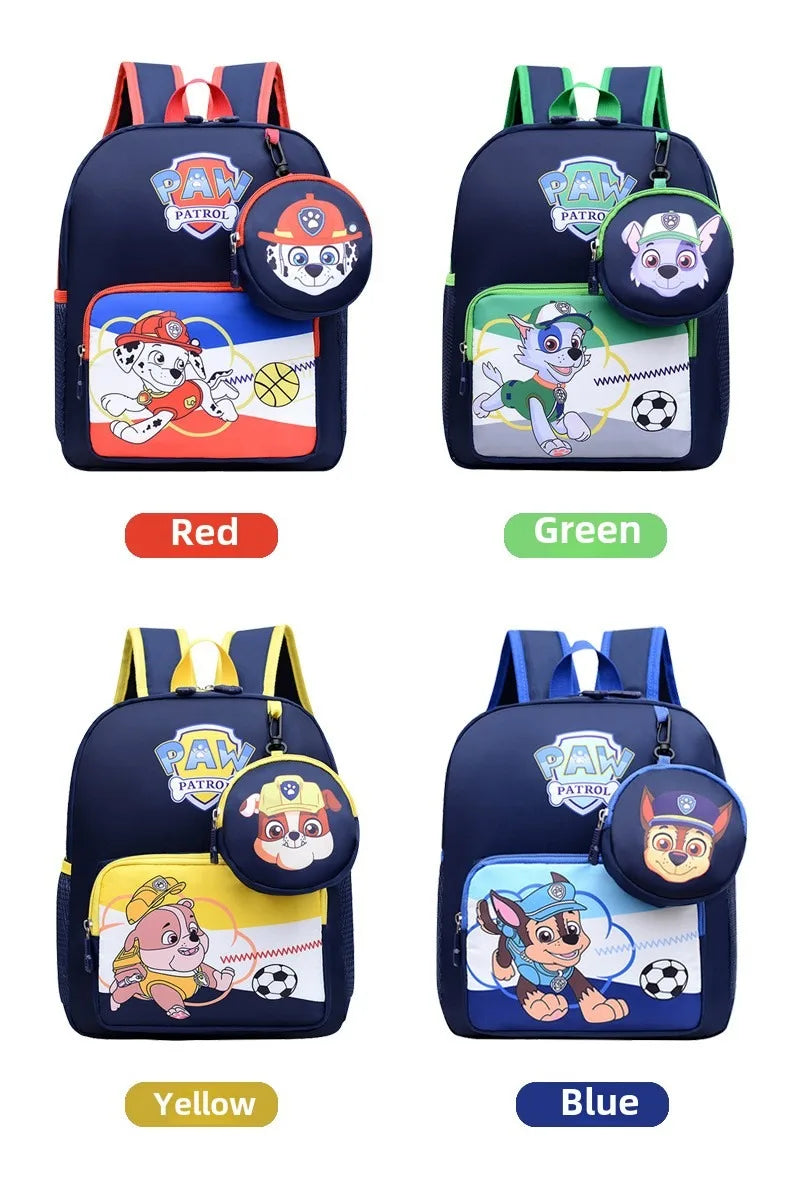 PAW Patrol Backpack School Bag Large Capacity Waterproof School Bag Cartoon Cute School Bag Kids Gifts