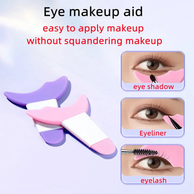 Multifunctional Crescent-Shaped Silicone Eye Makeup Baffle