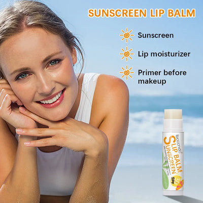 New Sunscreen Lip Balm SPF30 Hydrating Lip Sunblock For Protects Travel Size Sunscreen For Lips Soothes And Moisturizes Lips Sun