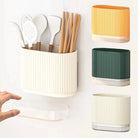 Wall-Mounted Kitchen Spoon Chopstick Holder