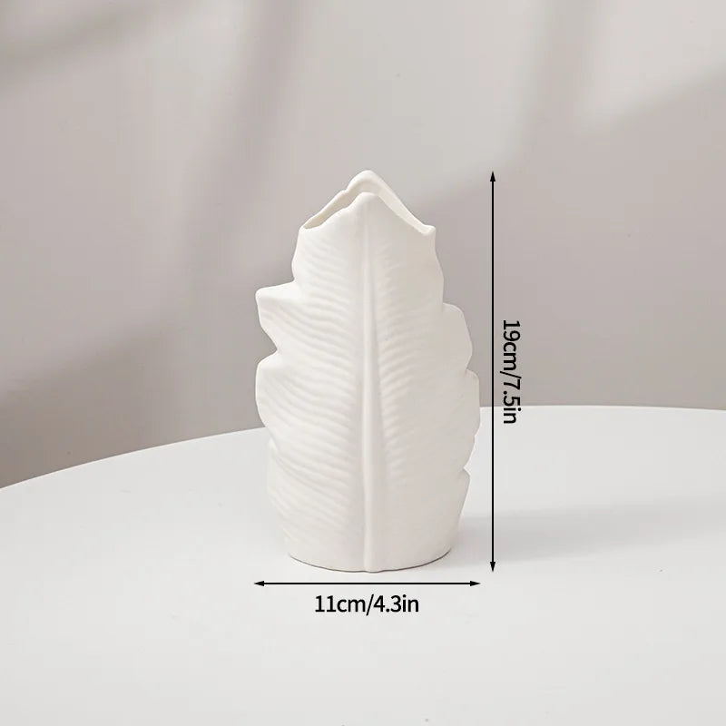 Nordic White Flower Vase