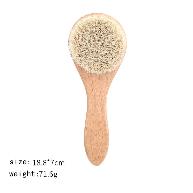2pcs baby wood brush