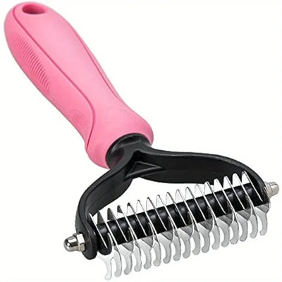 Dog Double-Sided Undercoat Rake Brush