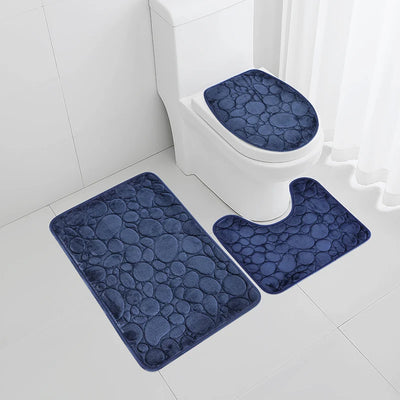 Solid Color Simple Bathroom  Non-slip Floor Mat