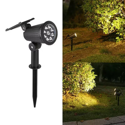 9-LED Solar Landscape Spotlight