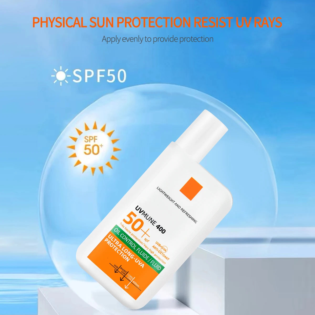 Body Make Up Base Anti-Imperfection Anti-Shine Invisible Fluid Waterproof Portable Sunscreen Cosmetics