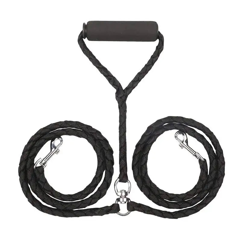 1.4m Dog Double Leash 2-Way Couplers