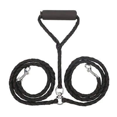 1.4m Dog Double Leash 2-Way Couplers