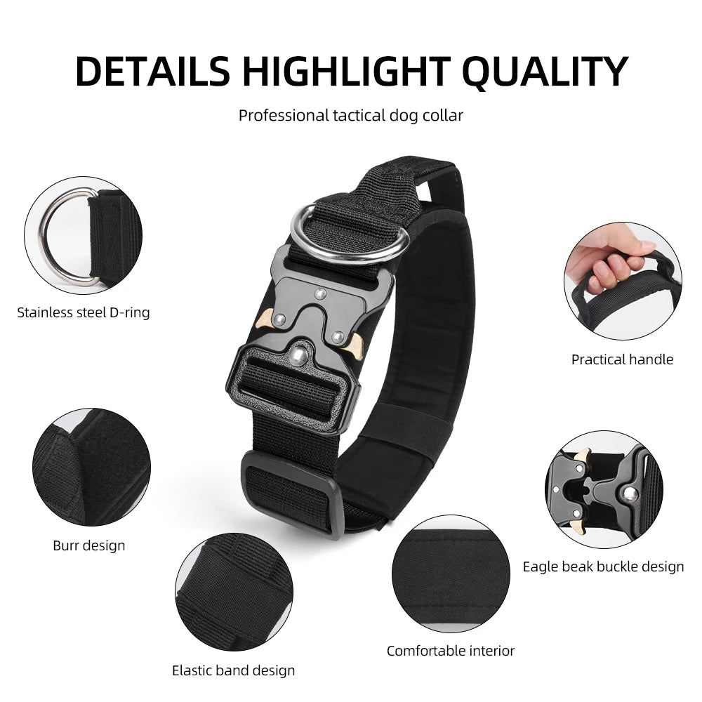 Rugged Tactical Dog Collar