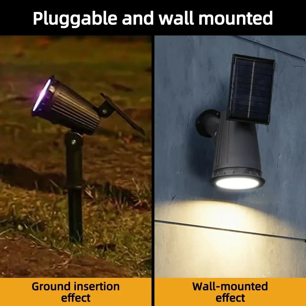 9-LED Solar Landscape Spotlight