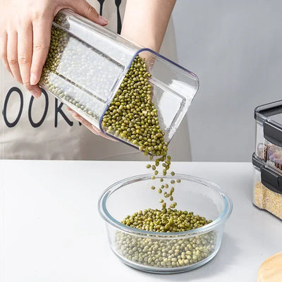 Stackable Food Storage Containers Jars Set