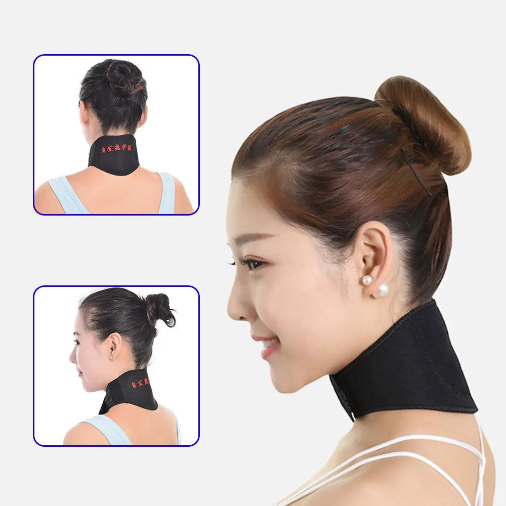 Tourmaline Self-Heating Magnetic Neck Pad