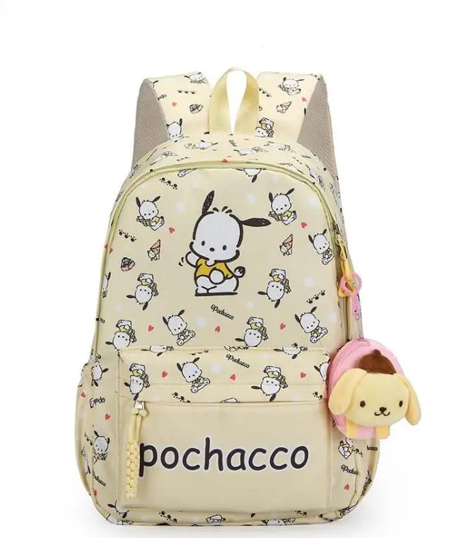 Kuromi Backpack Student School Bag Primary and Middle kawaii Cartoon Girls School Bag Mochila