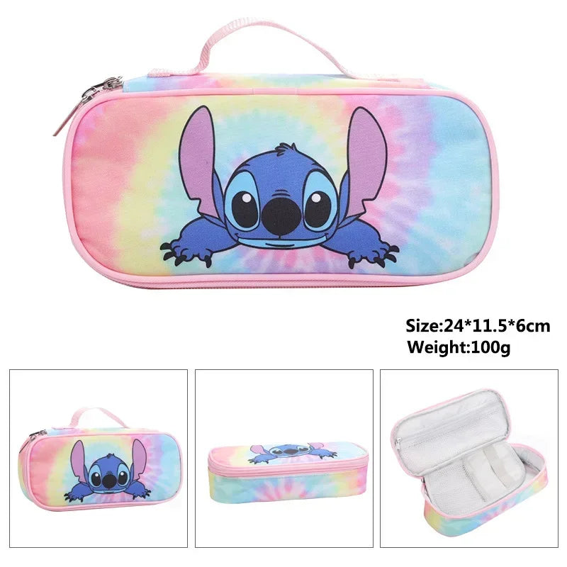 Stitch Primary School Bag Children's Cartoon Backpack Boys Girls Anime Kawaii Cartoon School Bag Mochila Gifts