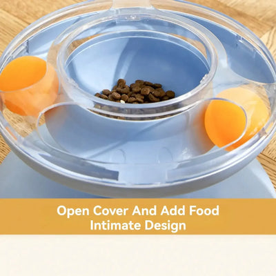 360° Interactive Cat Toy Feeder