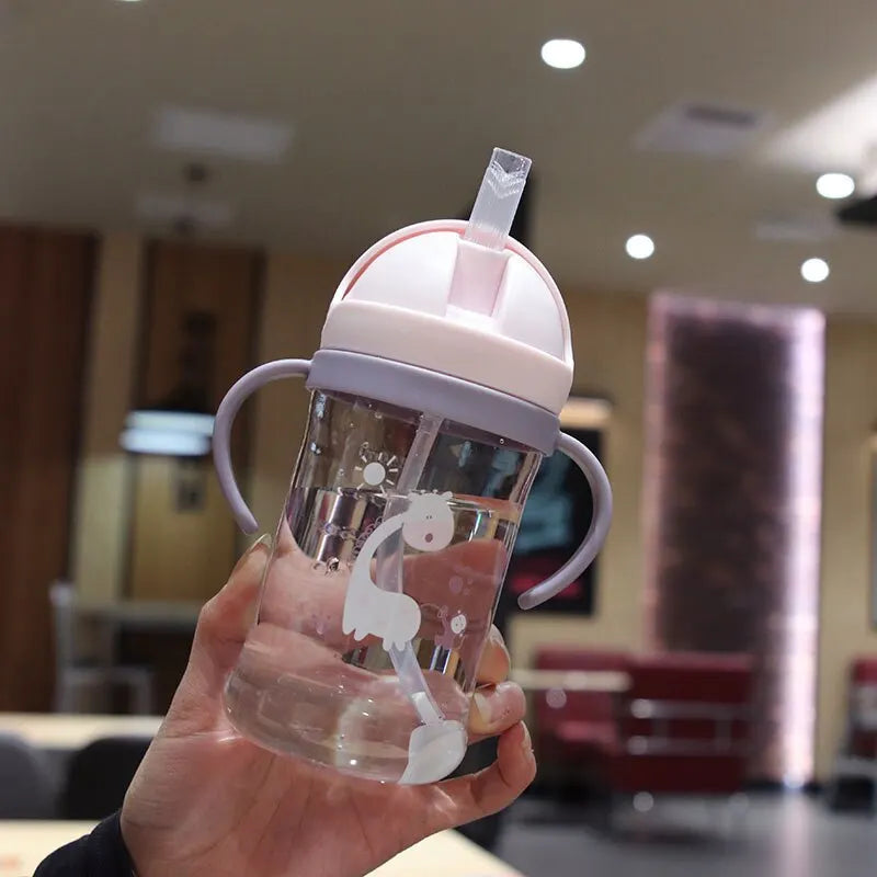 350ml Kids Straw Drinking Bottle