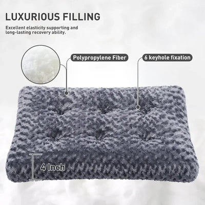 Deluxe Washable Plush Dog Bed