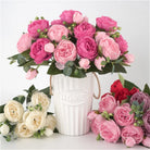 30CM Fake Roses Silk Peony Flower