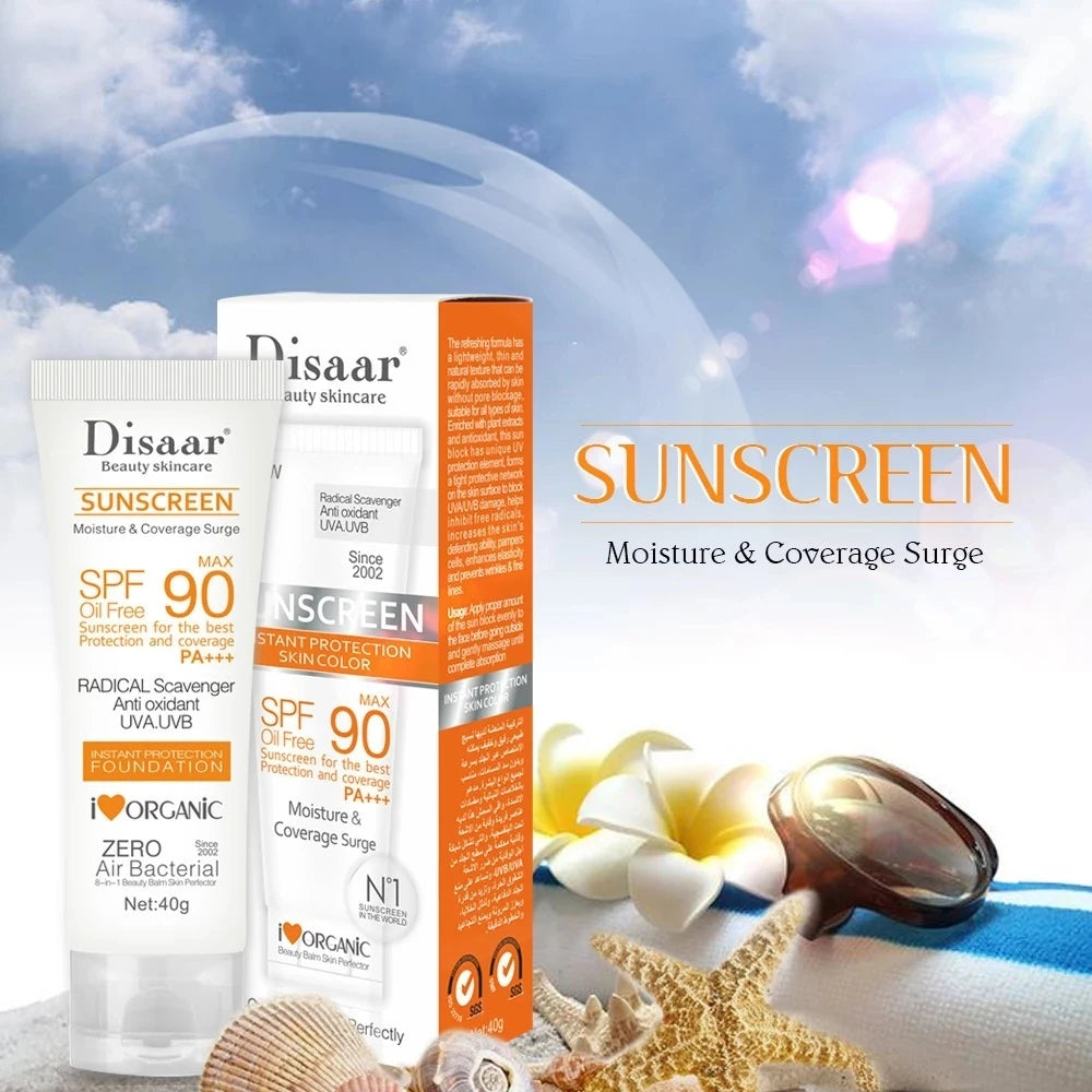 Body Whitening Sun Cream Sunscreen Facial Solar Blocker Moisturizing Refreshing Not Greasy Protector Solar SPF50/90 Skin Care