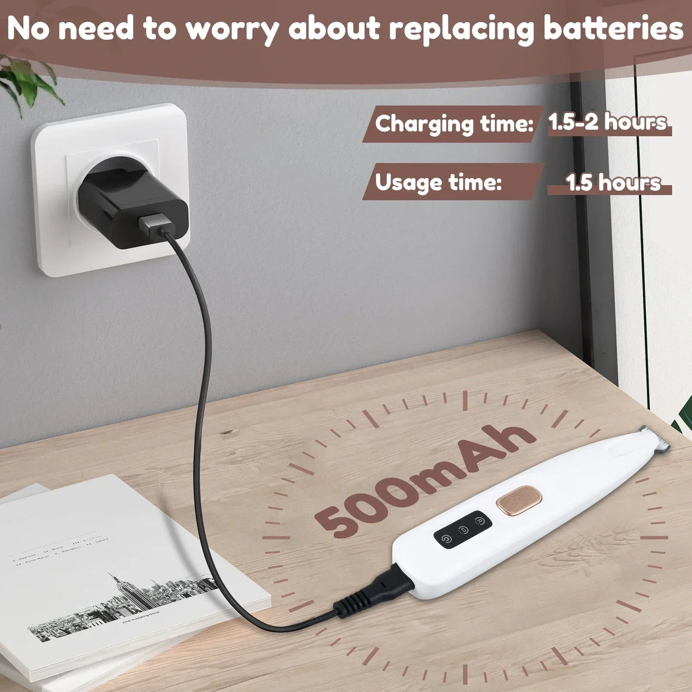 Dog Paw Trimmer – Waterproof Grooming Clippers