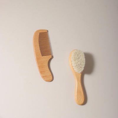 2pcs baby wood brush
