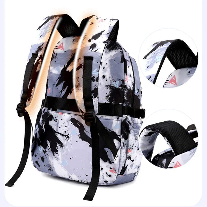 Middle School Student Backpack Children Set School Bags for Girls Kids Schoolbags Waterproof Book Bag With Lunch Bag Pencil case