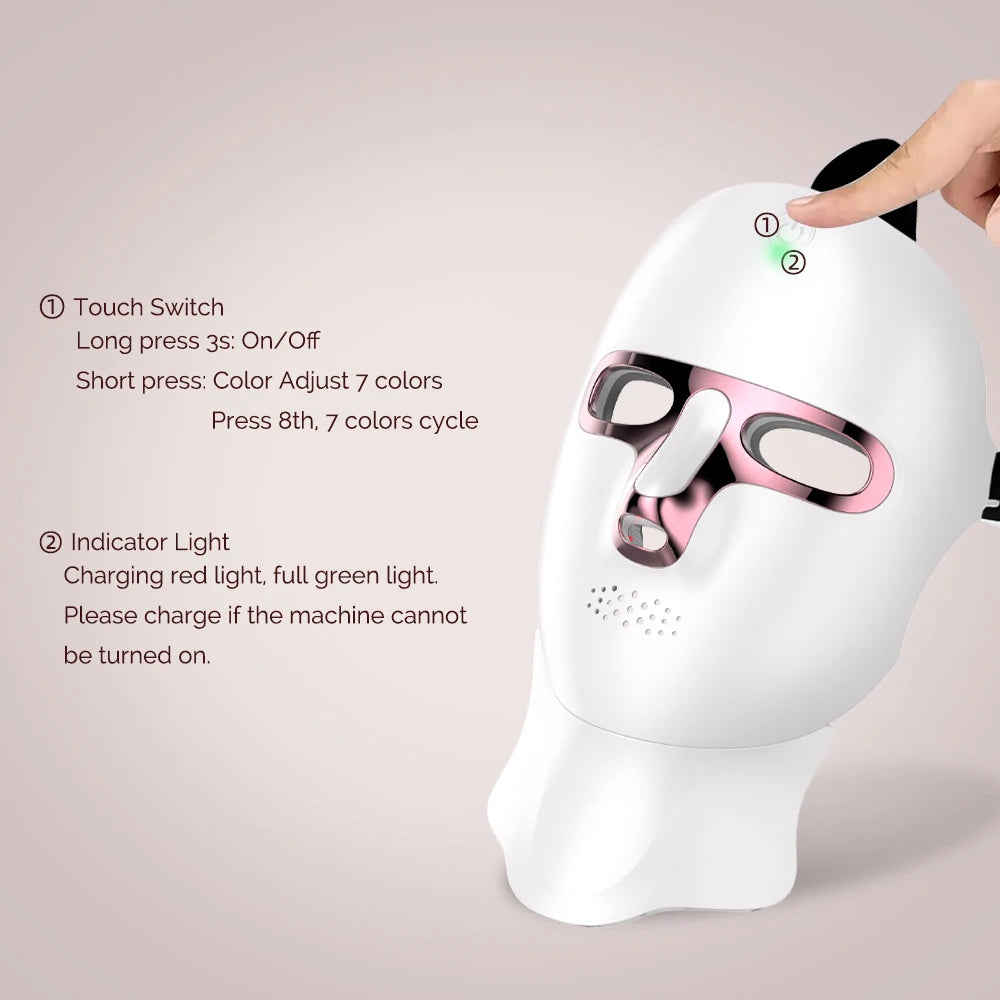 7-Color LED Face & Neck Mask