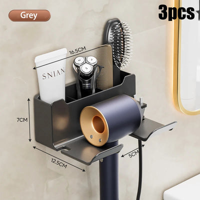 Wall mounted dryer storage rack