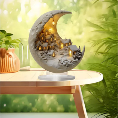 Home Decoration Acrylic Moon Tabletop