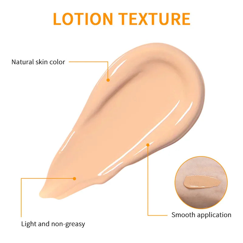 SPF40 Tinted Sunscreen Nicotinamide Vitamin C Mineral Sunblock With Zinc Oxide & Titanium,UV-Proof Sun Block Whitening Cream