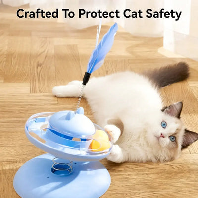 360° Interactive Cat Toy Feeder
